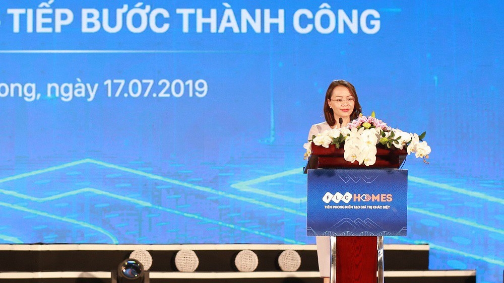 Bà Hương Trần Kiều Dung, Phó chủ tịch - Tổng giám đốc Tập đoàn FLC kiêm Chủ tịch Hội đồng Quản trị FLCHomes.
