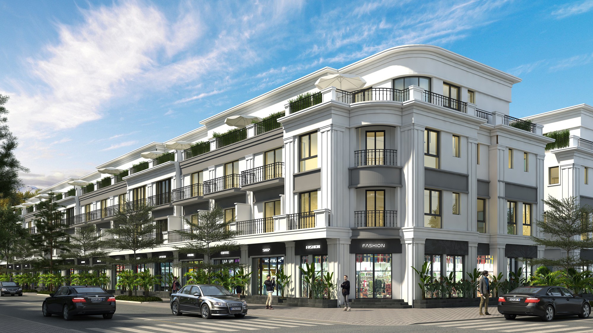 Kiến trúc tân cổ điển tại FLC Olympia Lao Cai.