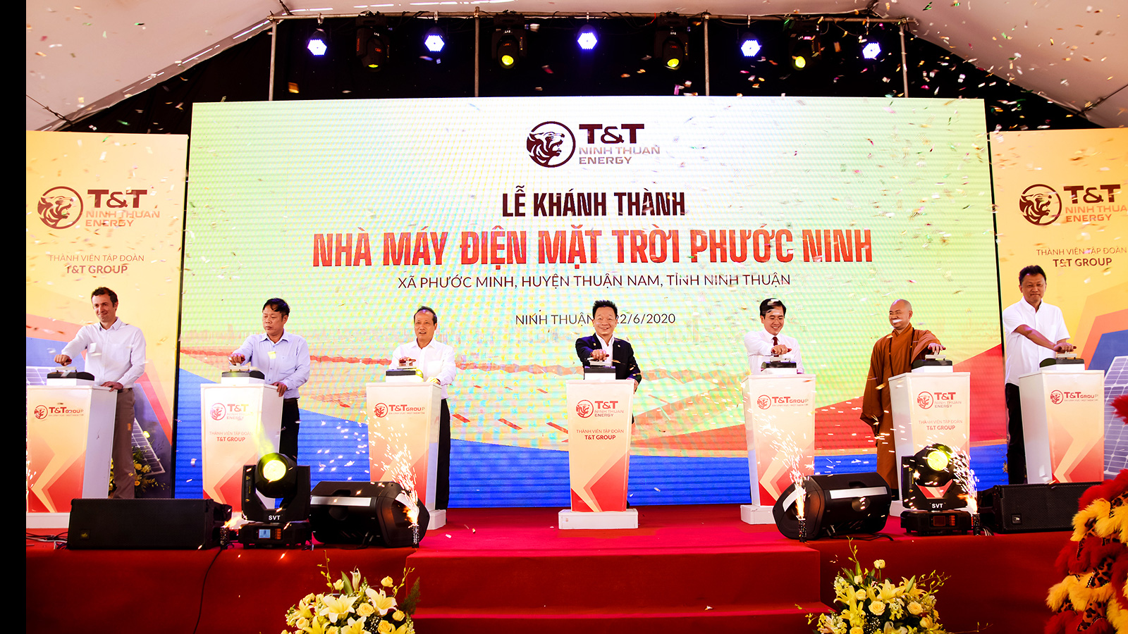 Nhà máy điện mặt trời Phước Ninh có công suất 45MW với tổng vốn đầu tư trên 1.000 tỷ đồng, mỗi năm sẽ cung cấp cho lưới điện quốc gia khoảng 75 triệu kWh/năm.