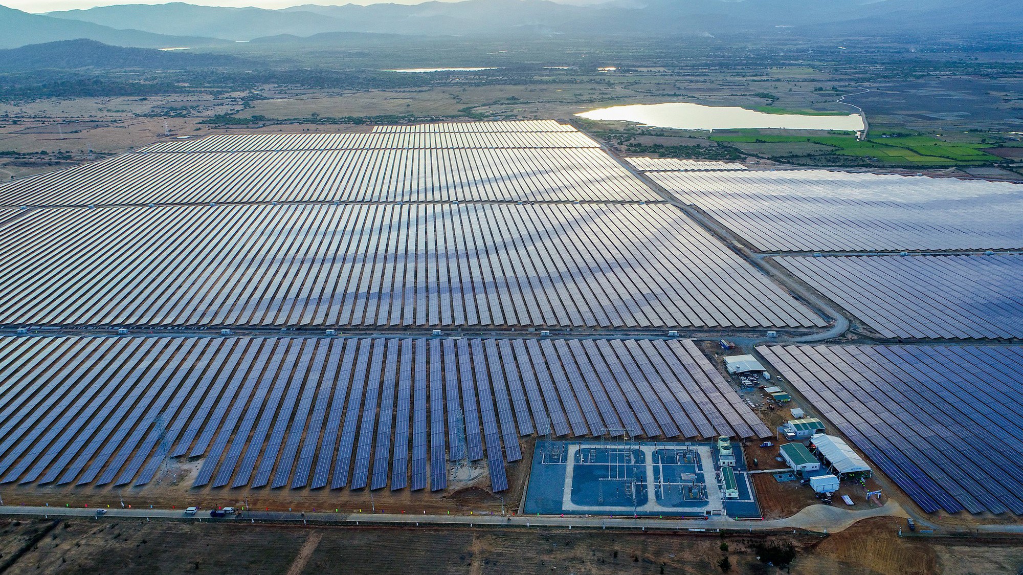 Toàn cảnh dự án nhà máy điện mặt trời BIM 2.