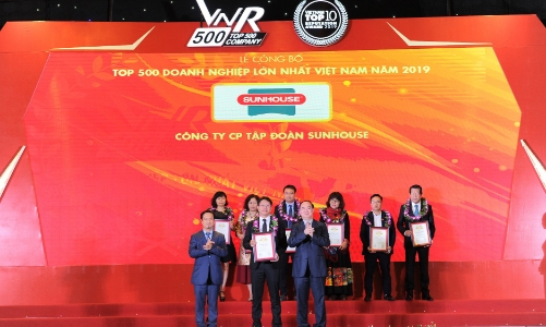 Sunhouse tiếp tục lọt Top 500 Doanh nghiệp lớn nhất Việt Nam 2019