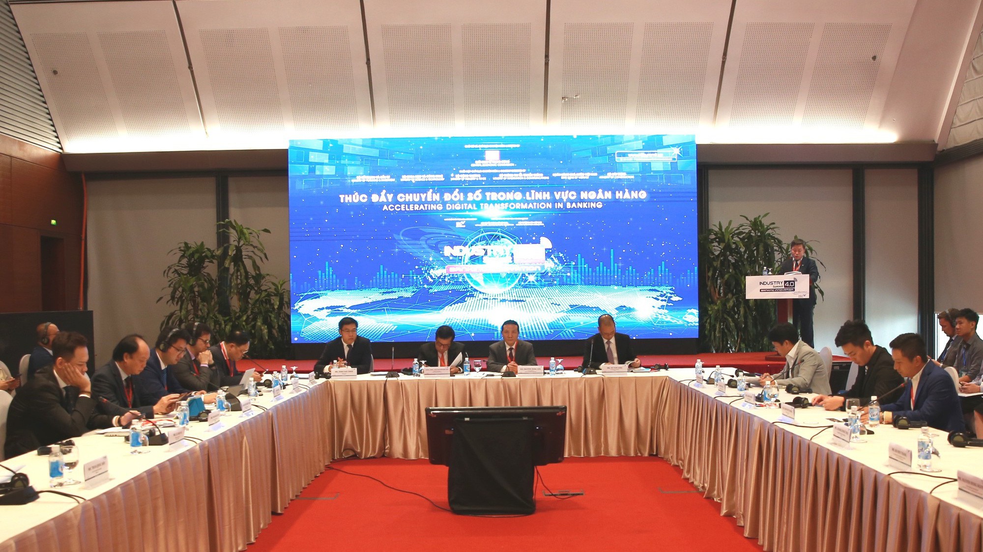 Toàn cảnh hội thảo chuyên đề "Chuyển đổi số trong lĩnh vực ngân hàng"