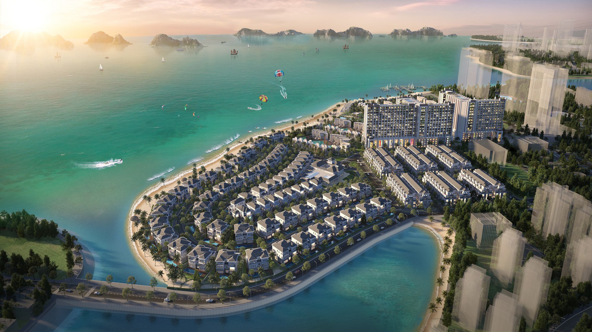Toàn cảnh dự án Grand Bay Halong do BIM Land làm chủ đầu tư.