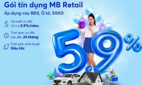 MB tung gói lãi suất “MB Retail năm 2021”