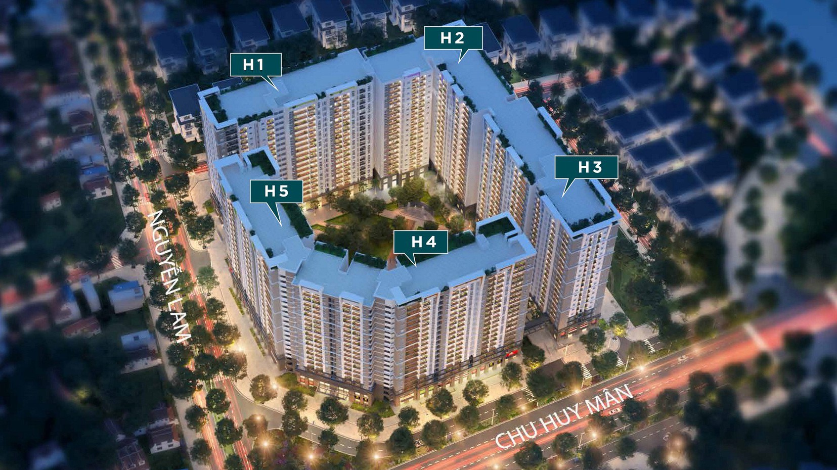 Hope Residences có diện tích 20.003m2 với quy mô 5 tòa nhà 21 tầng nổi, 2 tầng hầm liên thông giữa 5 tòa nhà và khu vực sân chơi chung, cung cấp ra thị trường 1.504 căn hộ.