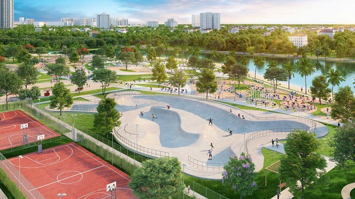 VinCity Sportia với hệ thống tiện ích độc đáo đáp ứng nhu cầu chăm sóc sức khỏe, vui chơi giải trí, cho cư dân.