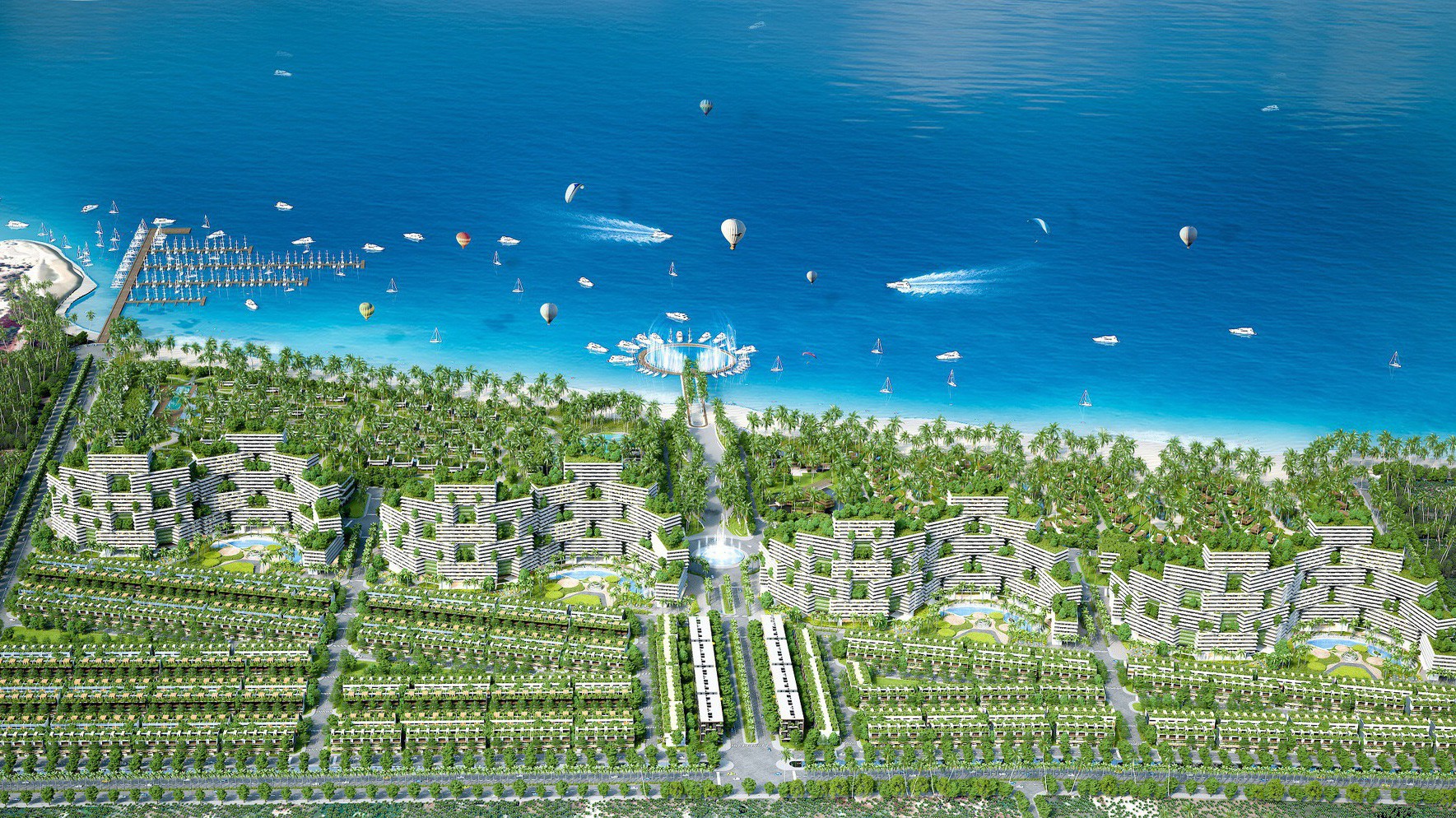 Sở hữu đường vịnh biển 1,7km, tổ hợp du lịch - giải trí - nghỉ dưỡng và thể thao biển Thanh Long Bay sẽ thúc đẩy khu vực Kê Gà lột xác trở thành đô thị du lịch và đẳng cấp được quy hoạch bài bản.