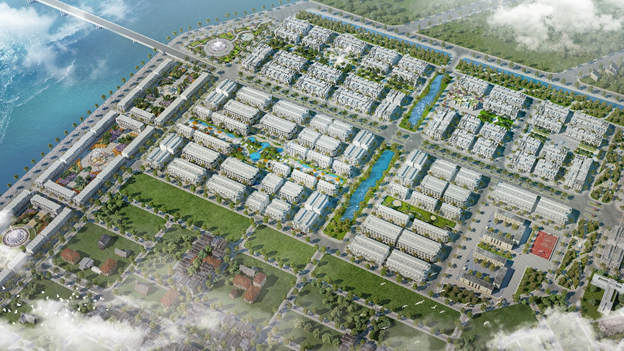 Palm Village được ví như “lá phổi xanh” của dự án FLC Tropical City Ha Long.