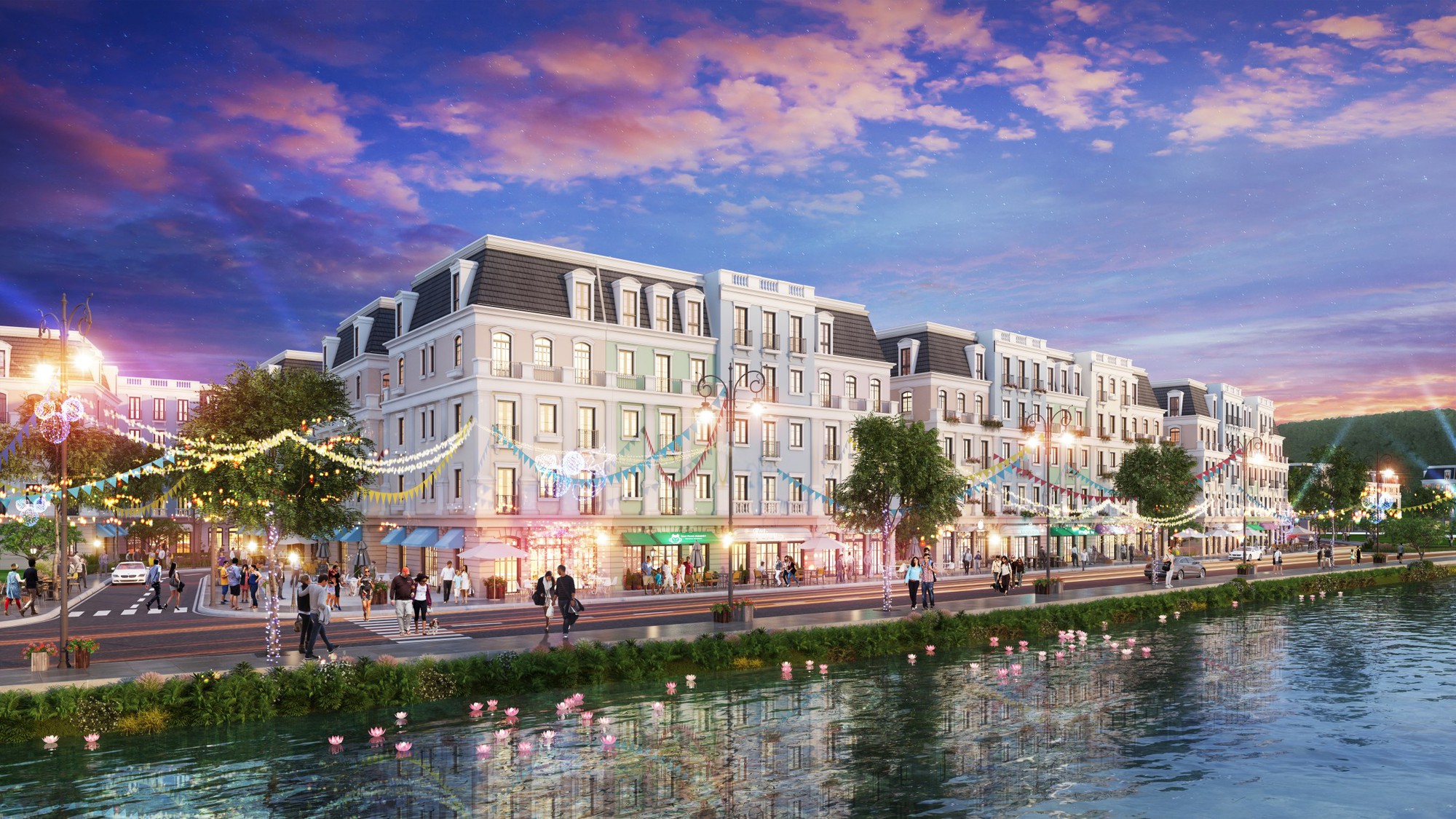 Kinh doanh nhà hàng ẩm thực, quán cà phê, shop thời trang, lưu niệm, bar, spa hay mini hotel…, tất cả đều có thể triển khai tại khu shophouse Melodia bởi diện tích sử dụng mỗi căn lên tới 545 m2.