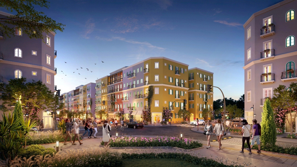 Sun Grand City New An Thoi được quy hoạch theo mô hình bàn cờ.