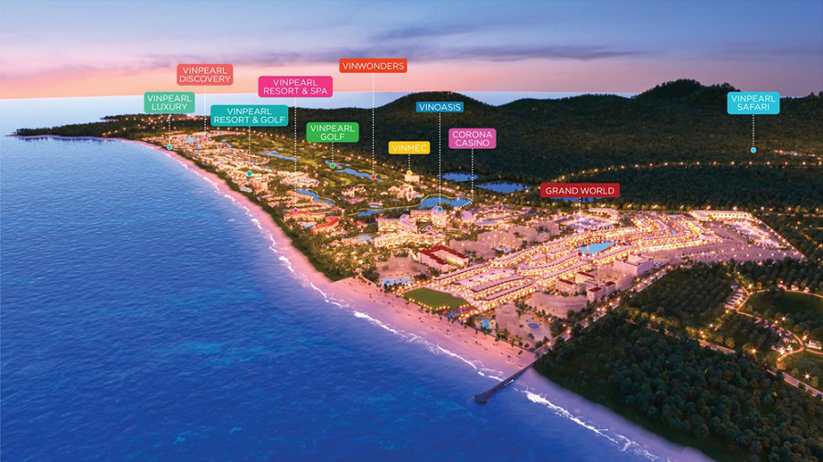 Grand World - thành phố “tất cả trong một” cho du khách từ nghỉ dưỡng, mua sắm, ăn chơi, giải trí 24/7.