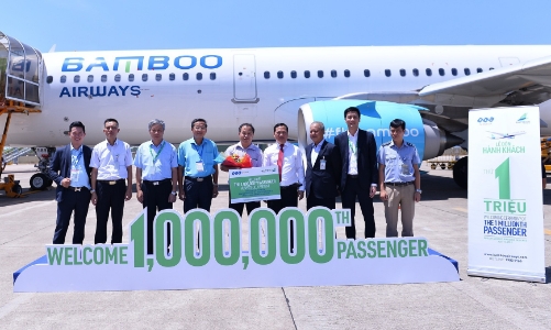 Bamboo Airways đón hành khách thứ 1 triệu tại sân bay Phù Cát - Bình Định