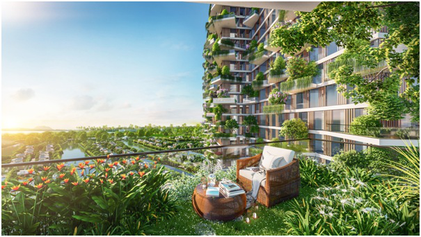 Sol Forest Ecopark sở hữu 400 khu vườn xanh trên cao.