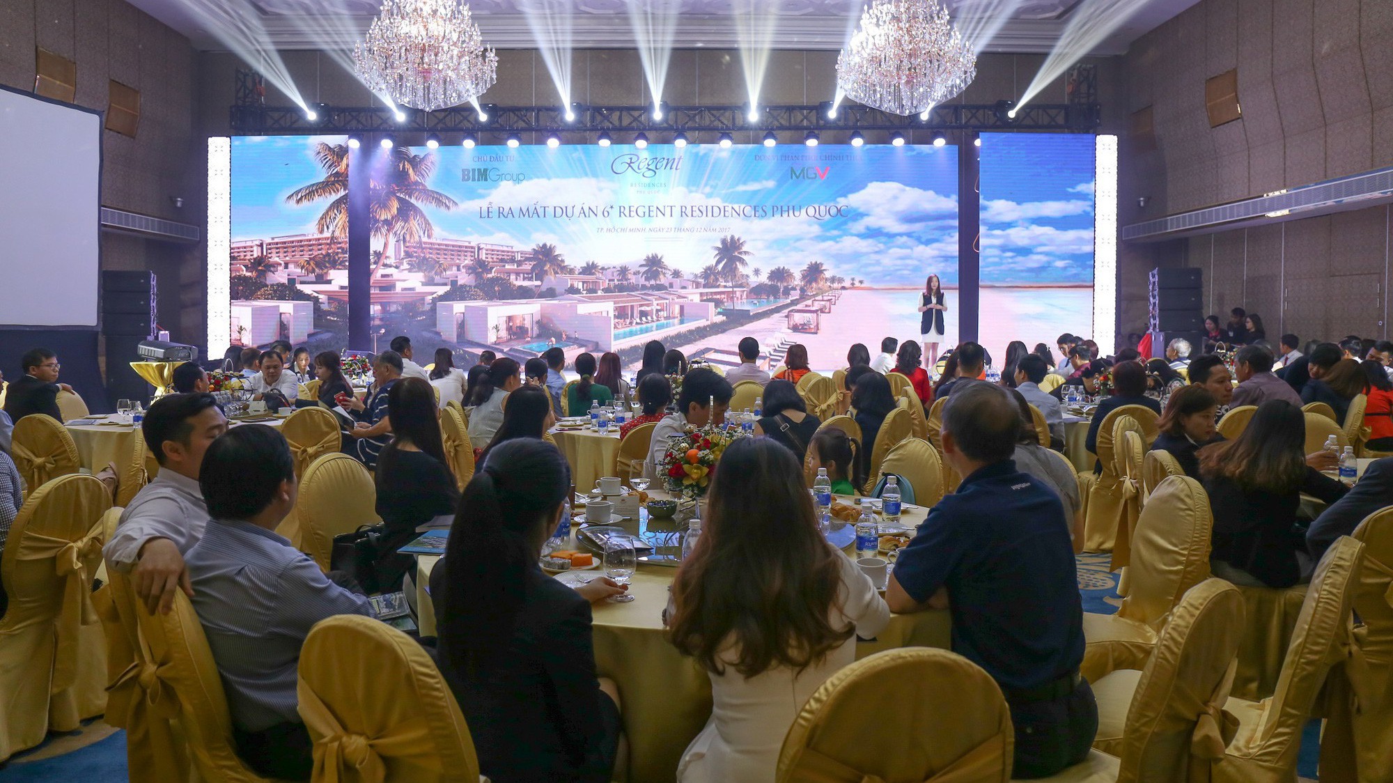 Đại diện BIM Group giới thiệu những điểm nổi bật của dự án 6 sao đầu tiên tại Việt Nam.