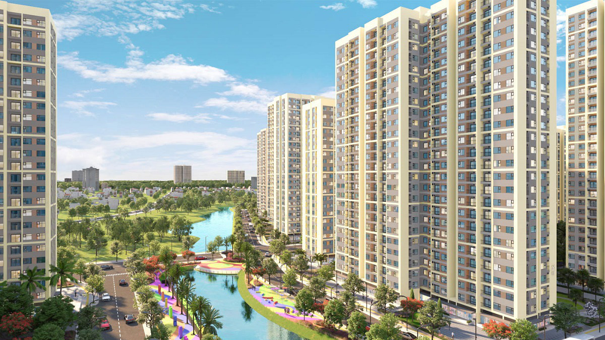 Miền không gian sinh thái trải dài bao quanh The Origami Park (S6).