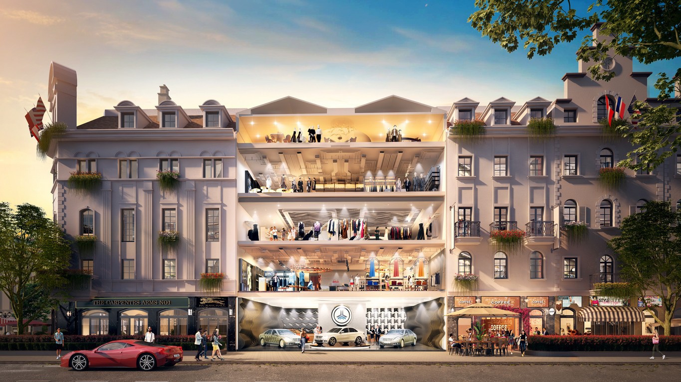 Tiểu khu Élyseé thuộc Shophouse Europe đã trở thành một trong các dòng shophouse hút khách bậc nhất tại Hạ Long.