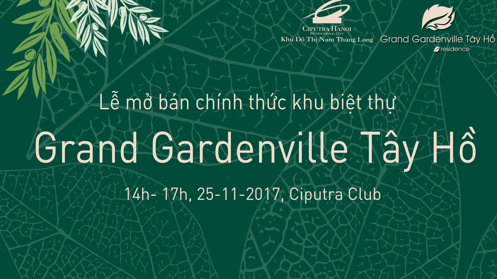 Grand Gardenville Tây Hồ Residence được kế thừa các giá trị cốt lõi mà hệ thống tiện ích cao cấp của Khu đô Ciputra Hà Nội rộng 301 ha mang lại.