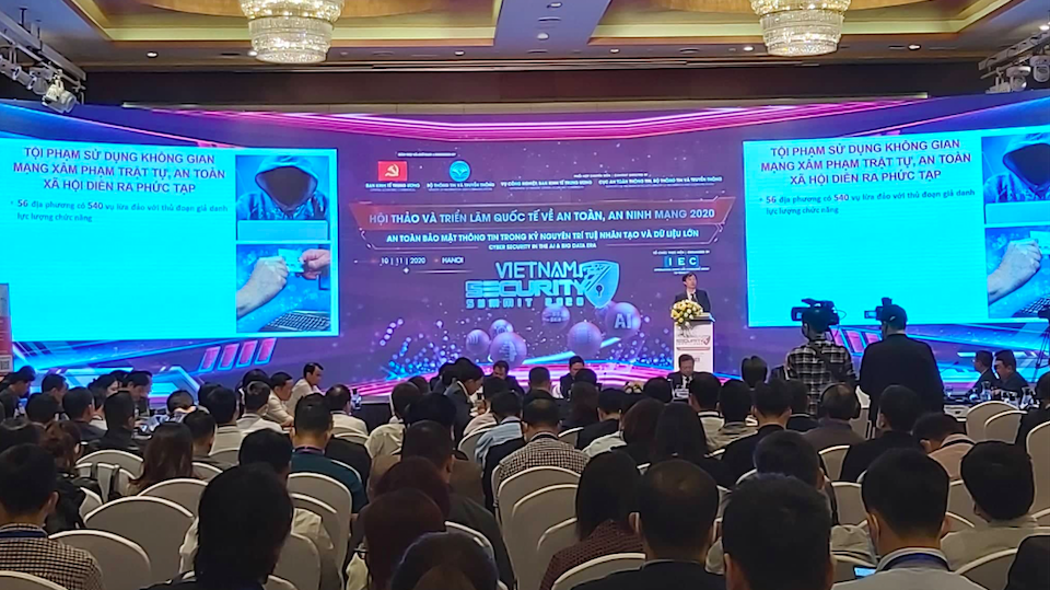 Hội thảo và triển lãm quốc tế về An toàn, an ninh mạng Việt Nam - Vietnam Security Summit 2020 được tổ chức ngày 20/11 tại Hà Nội.