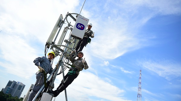 Một trạm BTS 5G của mạng MobiFone - ảnh minh họa.