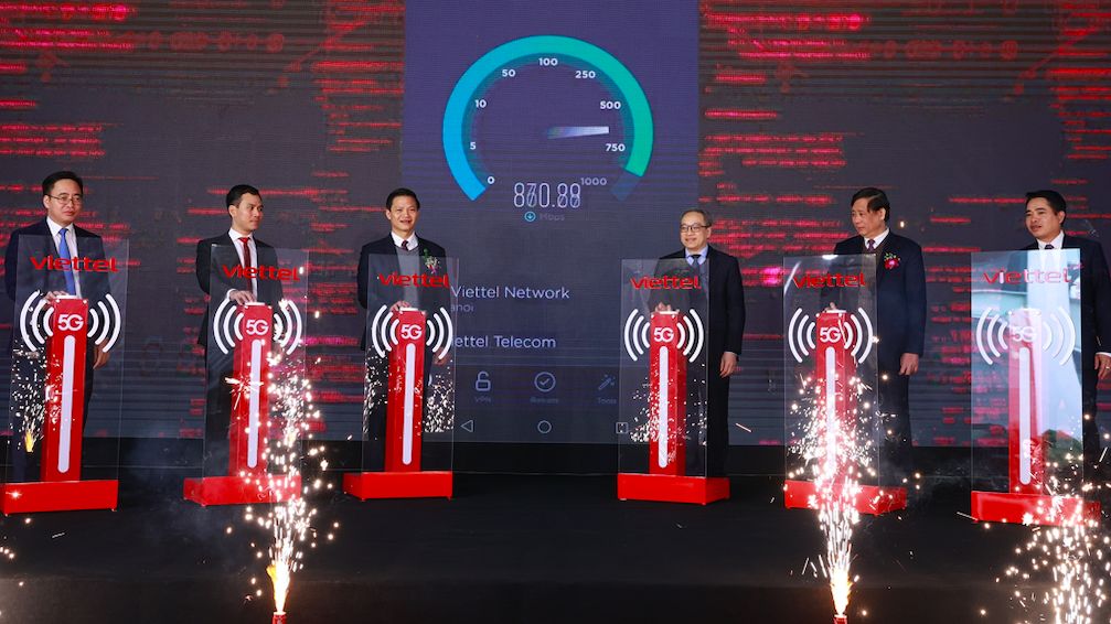 Khai trương 5G Viettel tại KCN Yên Phong I, Bắc Ninh.