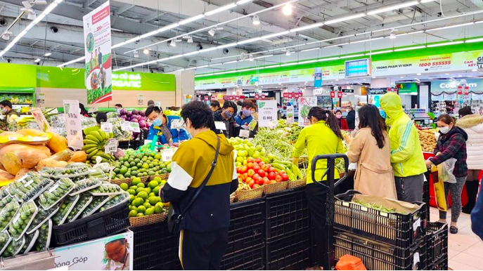 Bộ Công Thương chỉ đạo các chuỗi siêu thị lớn phải đảm bảo hàng hóa thiết yếu để phục vụ người dân trong mọi tình huống - ảnh minh họa.