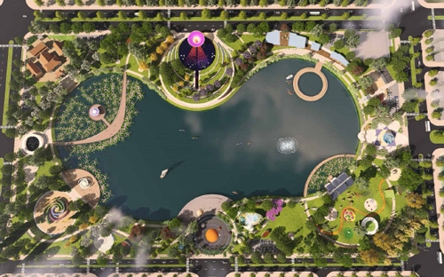 Công viên Thiên văn học được đầu tư xây dựng và phát triển tại Khu đô 
thị Dương Nội, phía Tây Thủ đô bởi Tập đoàn Nam Cường phối hợp cùng Tiến
 sỹ Nguyễn Xuân Anh - Viện trưởng Viện Vật lý Địa cầu - Viện Hàn lâm 
Khoa học và Công nghệ Việt Nam cùng Tập đoàn phát triển cảnh quan Ý - 
EGO Group. 