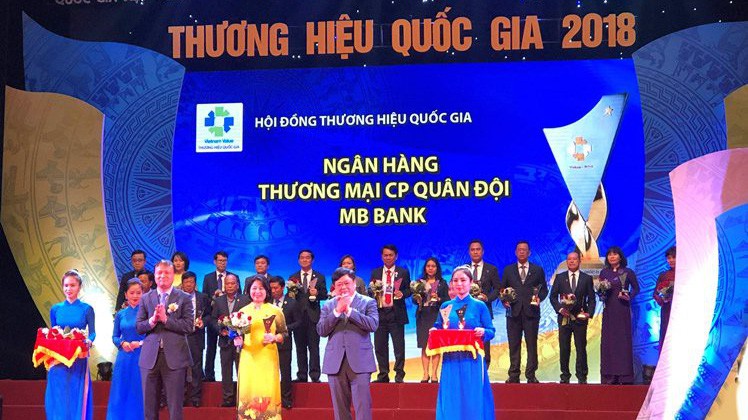 MB là một trong 4 doanh nghiệp thuộc lĩnh vực Tài chính - Ngân hàng đạt Thương hiệu Quốc gia lần này.