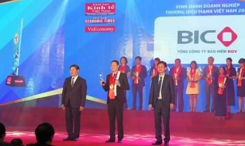 BIC lần thứ 9 được vinh danh trong Top 100 Thương hiệu mạnh Việt Nam