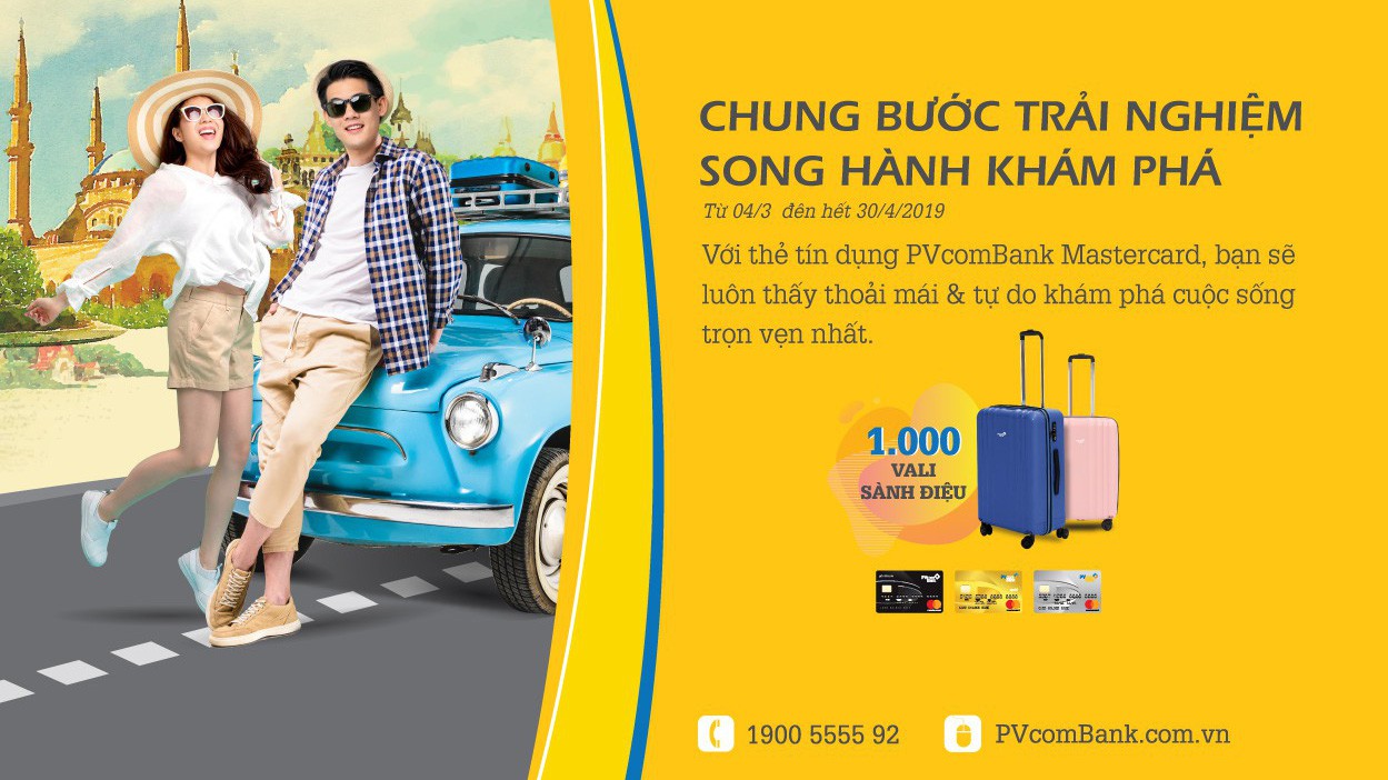 Pvcombank đưa ra nhiều ưu đãi cho khách hàng mở thẻ tín dụng quốc tế.