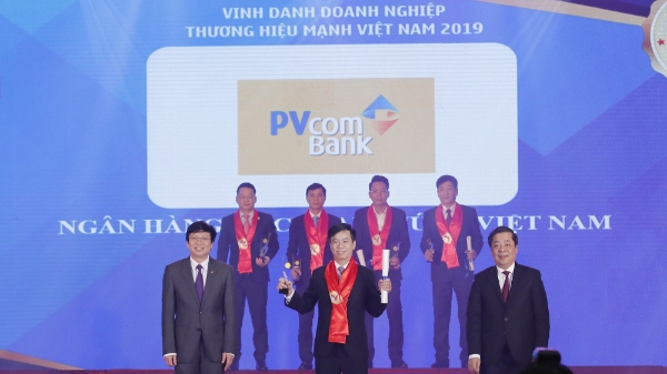 PVcomBank được vinh danh Thương hiệu mạnh Việt Nam năm 2018