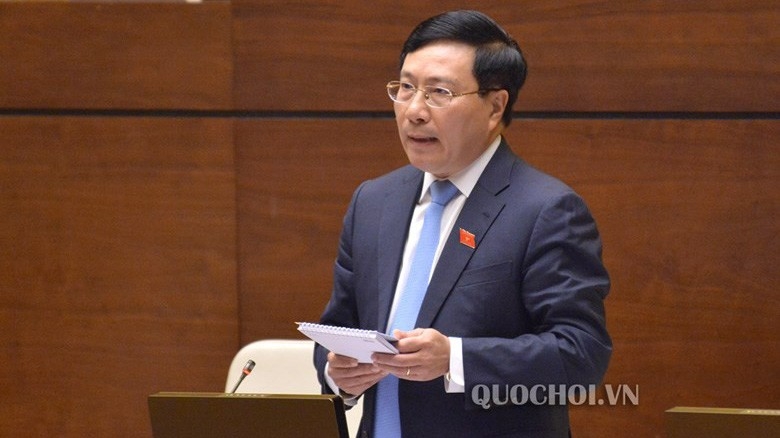 Phó thủ tướng Phạm Bình Minh trong một phiên họp của Quốc hội.