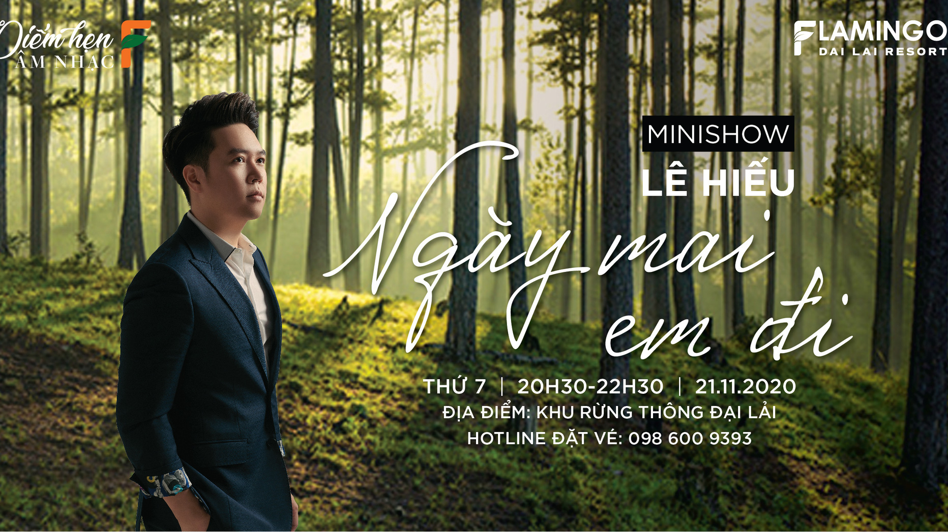 Minishow Lê Hiếu - "Ngày mai em đi" là đêm diễn đầu tiên của Điểm hẹn âm nhạc F.