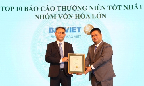 Tập đoàn Bảo Việt 10 năm liên tục dẫn đầu tại Cuộc bình chọn Doanh nghiệp niêm yết