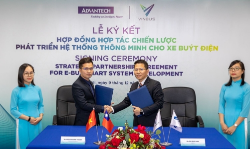 VinBus và Advantech hợp tác chiến lược phát triển hệ thống cho xe buýt điện