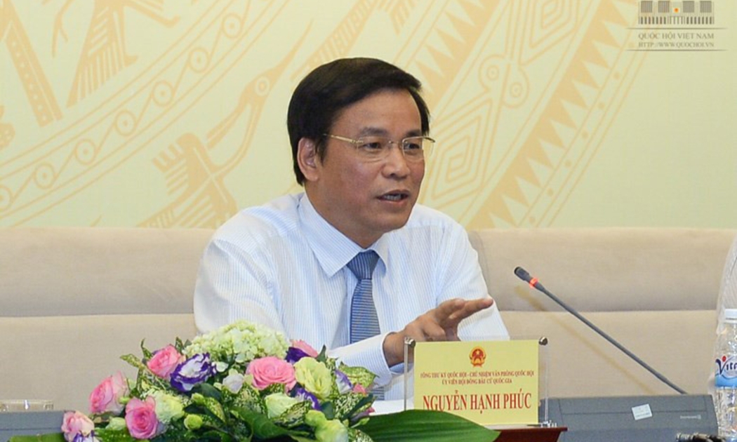 Tổng thư ký Quốc hội Nguyễn Hạnh Phúc.