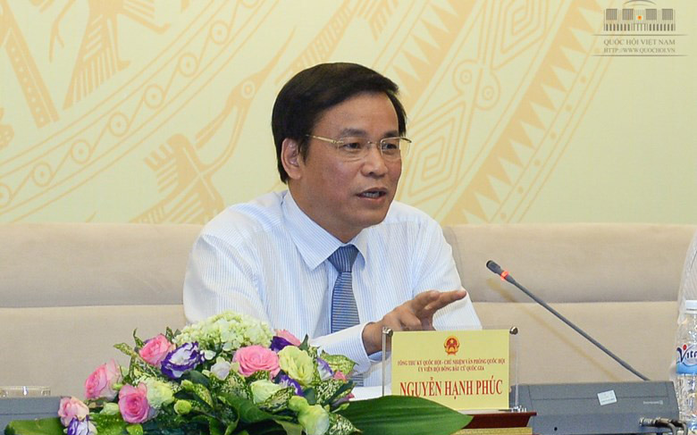 Tổng thư ký Quốc hội Nguyễn Hạnh Phúc.