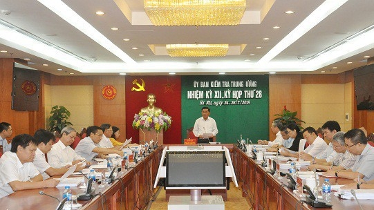 Kỳ họp thứ 28 của Uỷ ban Kiểm tra Trung ương.