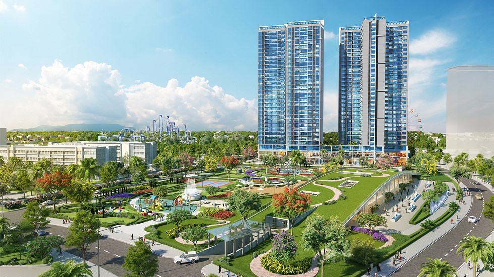 Tòa HR2 bao gồm 2 tháp C & D cao 36 tầng, với một mặt tiếp giáp đại lộ Nguyễn Văn Linh, một mặt tiếp giáp công viên nội khu Eco Green rộng tới 3.5ha.