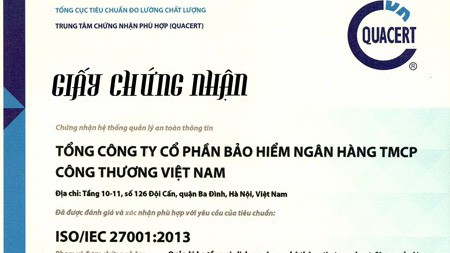 Hệ thống quản lý này không chỉ đem đến cho VBI rất nhiều thành tựu trong việc cung cấp các dịch vụ bảo hiểm chất lượng cao đến khách hàng mà còn là công cụ hiệu quả để quản lý các rủi ro.