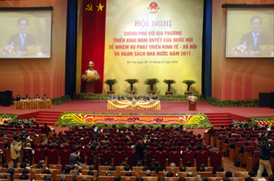 Chính phủ triển khai Nghị quyết của Quốc hội về nhiệm vụ phát triển kinh tế xã hội và ngân sách Nhà nước năm 2011.