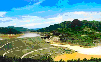 Đập tràn nhà máy Thủy điện Hòa Bình, một trong những công trình do Tổng công ty Sông Đà thi công