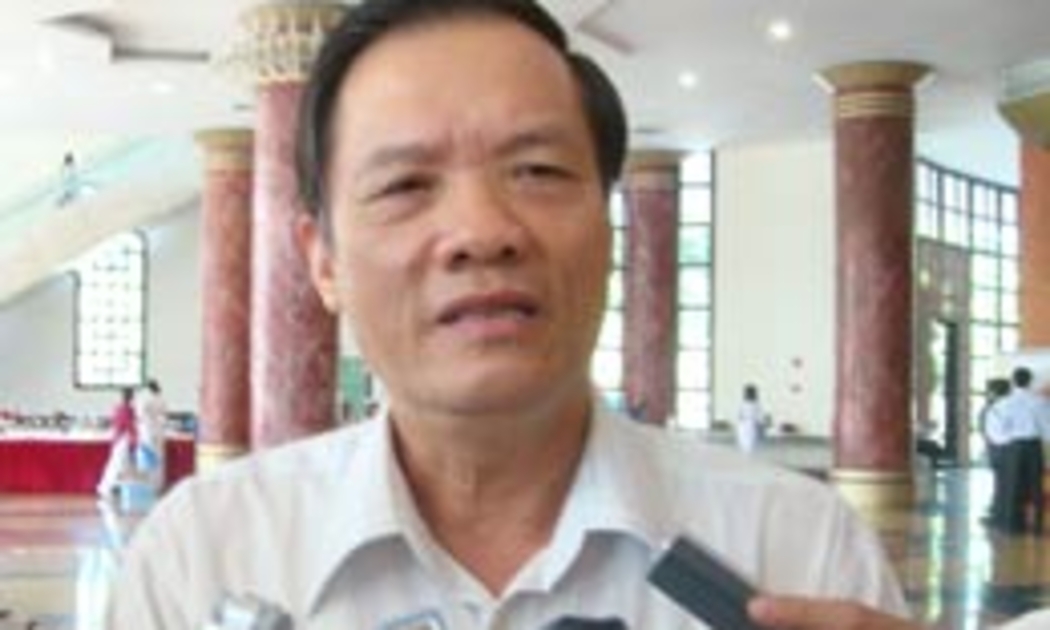 Chủ nhiệm Văn phòng Quốc hội Trần Đình Đàn trả lời phỏng vấn báo chí - Ảnh: LN.
