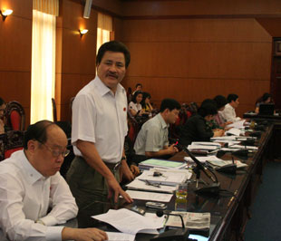 Đại biểu Nguyễn Ngọc Đào (Hà Nội): Không cần lo lắng về việc người Việt Nam định cư ở nước ngoài sở hữu nhà tại Việt Nam - Ảnh: Mạnh Cường.