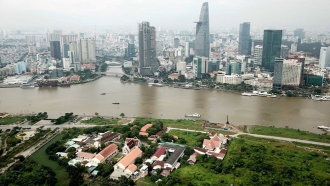 Một góc khu đô thị mới Thủ Thiêm, Tp.HCM.