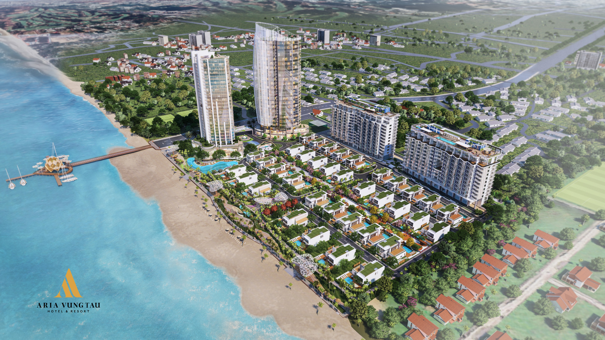 Phối cảnh dự án Aria Vũng Tàu.