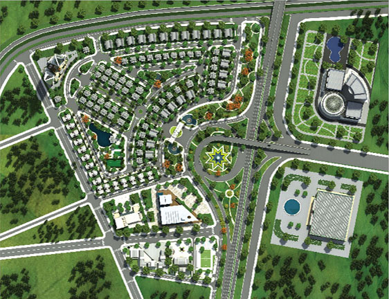 Phối cảnh dự án làng Việt kiều Âu Việt.