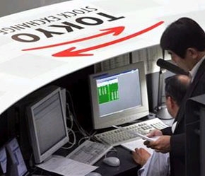 Sở giao dịch chứng khoán Tokyo.