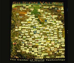 Bản đồ của Thung lũng Silicon có thể sẽ thay đổi sau khủng hoảng tài chính.