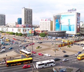 Một góc thủ đô Warsaw, Ba Lan.