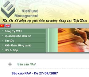 Trang chủ của VFM.